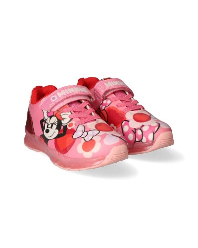 Zapatillas Deportivas con LED Minnie Mouse Fucsia