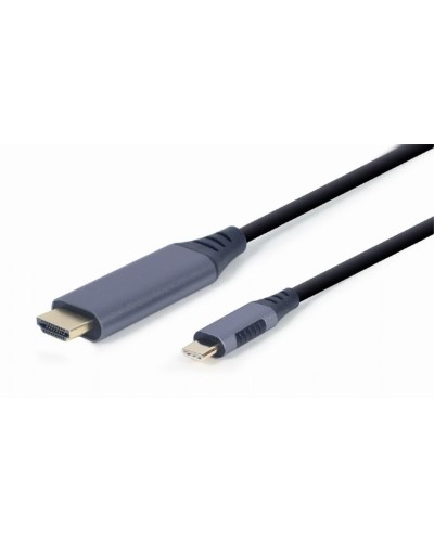 HDMI - DVI adapteri GEMBIRD CC-USB3C-HDMI-01-6 Musta/Harmaa 1,8 m