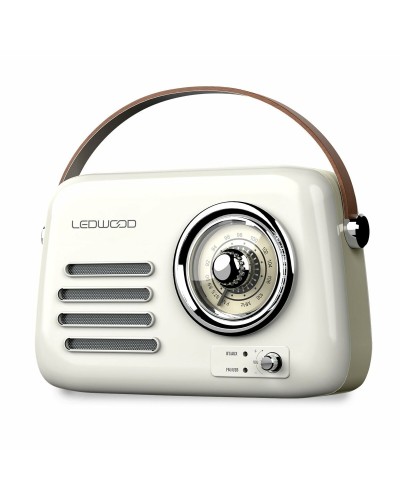 Radio Transistor Ledwood ALMA BLANCO Blanco 30 W