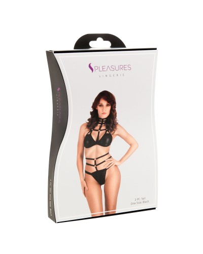 Dessous S Vergnügen Schwarz Einheitsgröße - Reizvolles Dessous-Set
