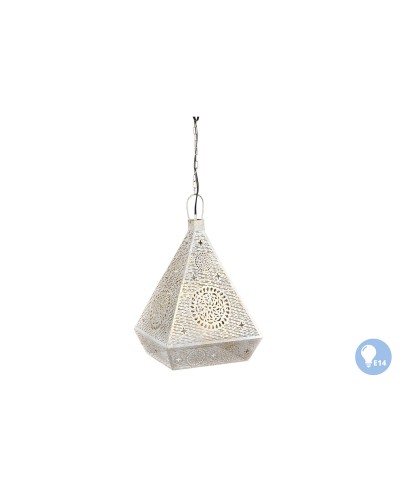 ESPRIT Living Room Chandelier, White and Gold Metal, 25 W, 29 x 26 x 40 cm
