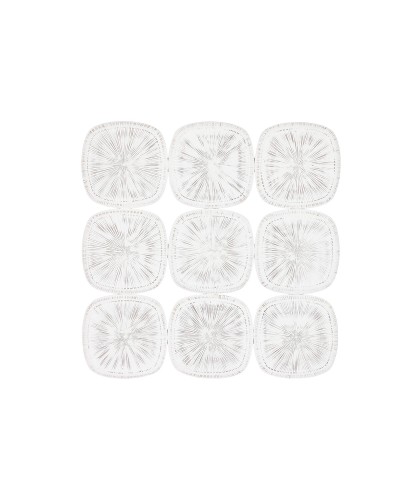 ESPRIT White Modern Wall Decoration 89 x 2.5 x 89 cm, Antique Finish
