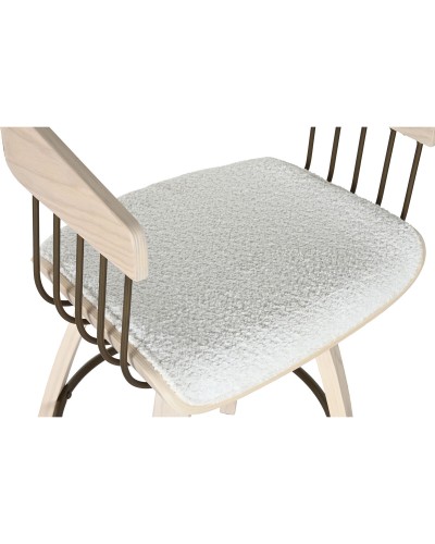 Tabouret Esprit Blanc en Bois | Dimensions 51,5 x 47,5 x 94,5 cm
