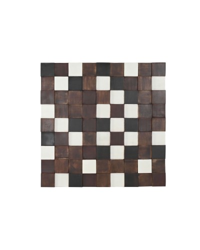 Väggdekoration Home ESPRIT Vit Svart Naturell Modern 90 x 4 x 90 cm