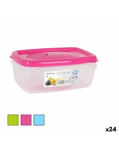 Hermetisk matlåda Dem Rektangulär 18 x 12,5 x 7,5 cm (24 antal)