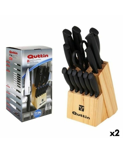 Knivset med trähållare Quttin 47718 (14 pcs) 14 Delar (2 antal)