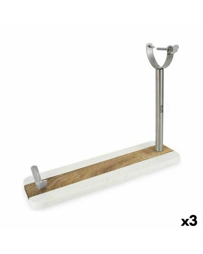 Quttin Schinkenhalter aus Holz mit Stahlklinge - 48,5 cm zum Schneiden von Schinken und Jamón Serranos
