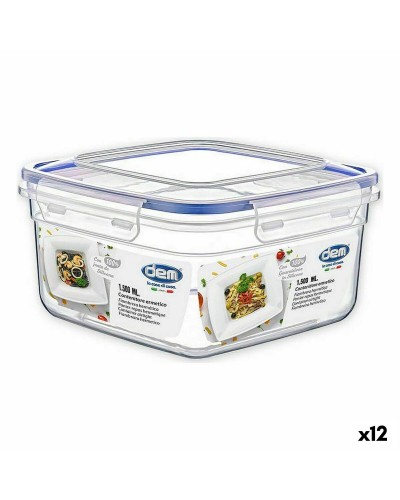 Hermetic Lunch Box Dem 1,5 L 18 x 18 x 10 cm (12 Units)