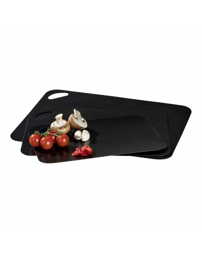 Wenko Set of 3 Black Plastic Cutting Boards (55055100)
