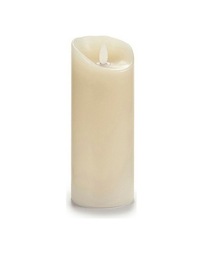 Cream Wax Electric LED Candle - 10 x 21.5 x 10 cm
