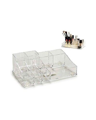 Organizador de Maquillaje Transparente [Dimensiones] con [Número de Compartimentos] - Para Maquillaje y Accesorios
