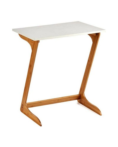 Tavolo Console Marrone Bianco Bambù 40x68,5x60cm per Ingresso, Soggiorno o Corridoio