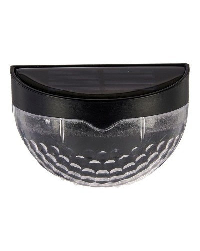 Lampe solaire noire d'extérieur, 5 x 65 x 9 cm, en plastique résistant.
