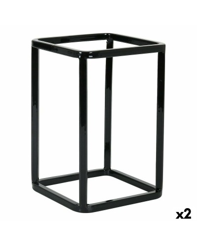 Cesto Metálico Apilable 12x12x18cm Inde - Organizador Multiusos (2 Unidades)
