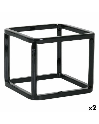 Stöd Inde Multifunktionell korg Metall 12 x 12 x 10 cm (2 antal)