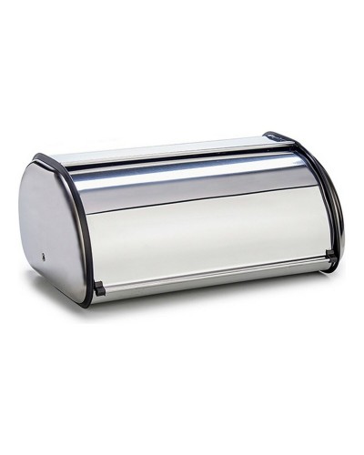 Brotkasten Silber XXL - 28 x 19 x 42 cm - Elegant und Praktisch
