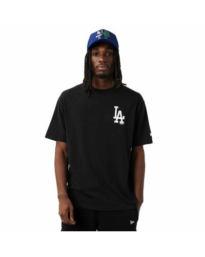 New Era Men's Black Short Sleeve T-Shirt - Casual Sports Tee

