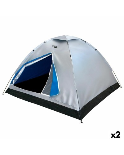 Tienda de Campaña Aktive para 4 Personas 205x130x205 cm - Doble Unidad
