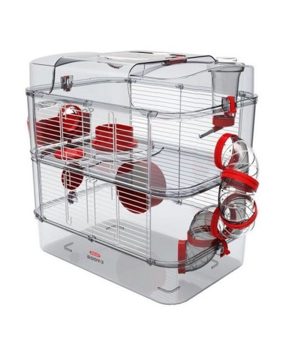 Cage Zolux Rouge de 41 x 27 x 40,5 cm pour Petits Animaux

