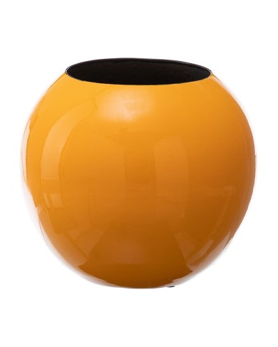 Vaas 24,5 x 24,5 x 20 cm Keramisch Geel