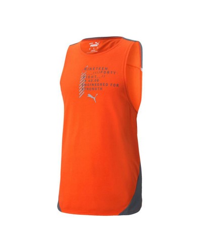 Puma Train Everfresh Tank Uomo: Maglia Running Arancio Traspirante
