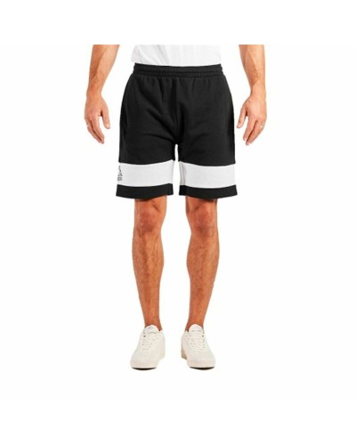 Kappa Drit Pantalones Cortos Deportivos Hombre Negros - Transpirables & Ligeros

