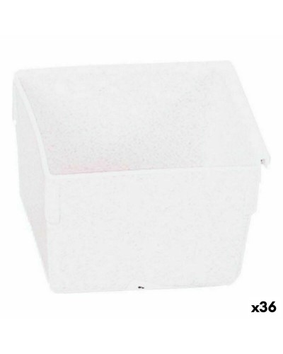 Caja de Almacenamiento Modular SONGMICS - Blanca - 8x8x5,3 cm - 36 Unidades
