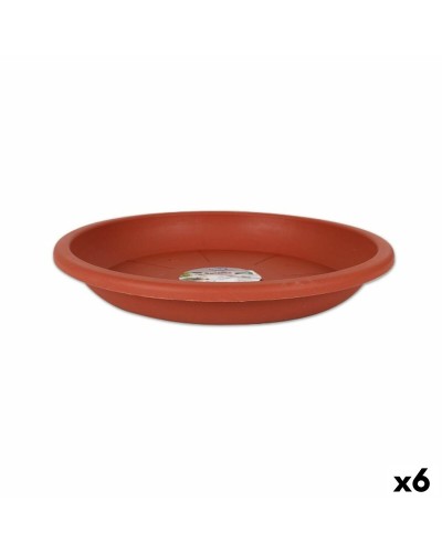 Untersetzer für Blumentopf Dem Squares | Braun | 28 cm | 6er-Set
