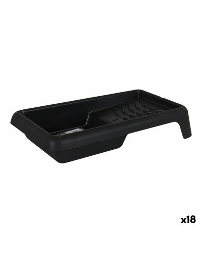 DEM BRICO Black Paint Tray, ideal for professional painters and DIYers (32.5 x 18.5 x 6 cm, 18 pcs)
