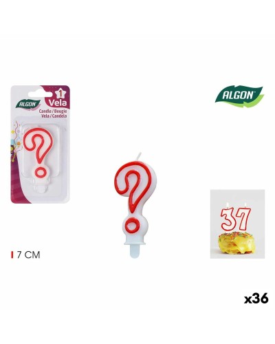 Bougies Parfumées Algon, Lot de 36 Rouge Rubis, Idéales pour Décorations d'Intérieur et Ambiances Romantiques
