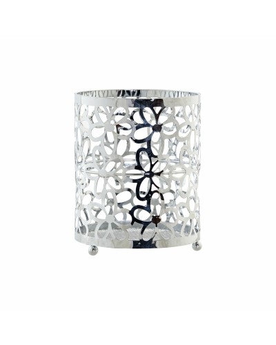 Bandeja para Cubiertos Margarita de Metal Plateado DKD Home Decor 12x12x15cm
