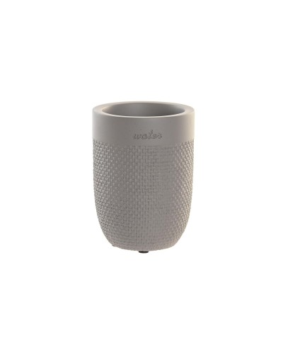 Verre DKD Home Decor Gris Ciment, 8x8x10,5 cm, pour Servir ou Décorer
