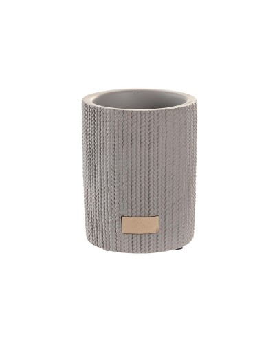 Vaso Cemento Gris DKD Home Decor 8x8x10 cm - Organizador, Decoración
