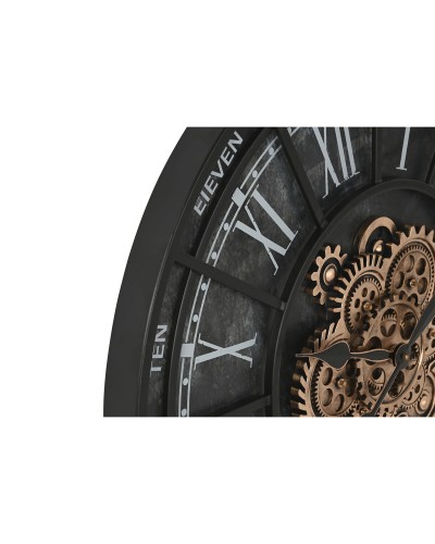Orologio da Parete Nero ESPRIT in Ferro | Dimensioni: 75 x 7 x 75 cm