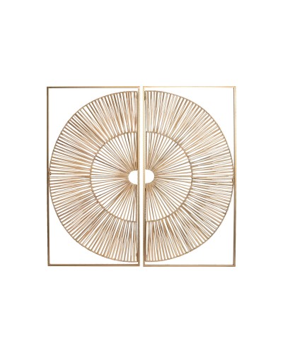ESPRIT Golden Wall Decoration, 2 Pieces, 50 x 2 x 100 cm
