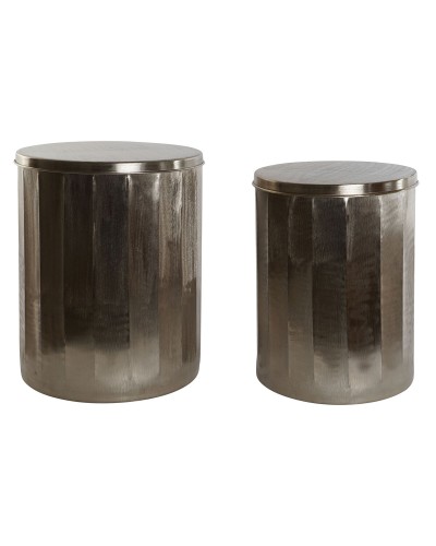 Set van 2 tafels Home ESPRIT Gouden Metaal 42 x 42 x 52 cm