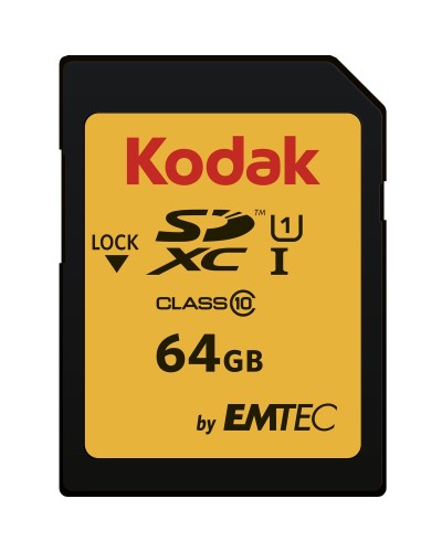 Micro SD geheugenkaart met adapter Kodak EKMSD64GXC10K 64 GB