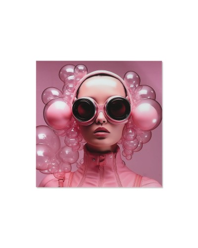 Tavla Home ESPRIT Rosa Utskriven 120 x 4 x 120 cm