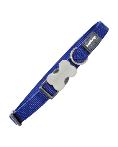 Collier réglable pour chiens Red Dingo Bleu foncé (31-47 cm)
