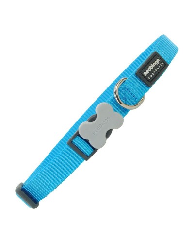 Red Dingo Adjustable Dog Collar, 2.5 cm x 41-63 cm, Turquoise
