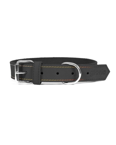 Gloria Oasis Collar para Perros Negro Elegante y Resistente (1,2 x 35 cm)
