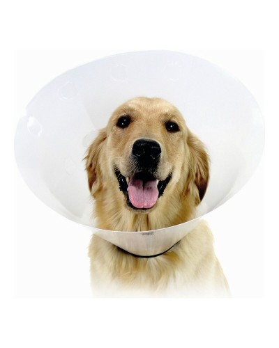 KVP Check Transparenter Halskragen für Hunde, Verstellbar (22-27 cm)
