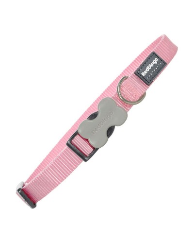 Collar Suave Rosa para Perros Red Dingo - Ajustable (1,2 x 20-32 cm)
