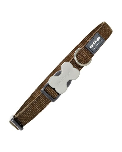 Hundhalsband Red Dingo Slät Brun (1,5 x 24-36 cm)