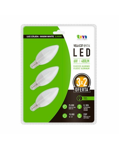 LED-lamppu TM Electron E14 3000 K