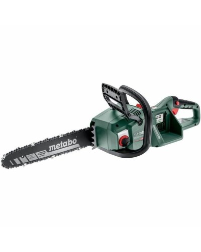 Motosierra eléctrica Metabo MS 36-18 LTX: compacta y potente para cortar madera.
