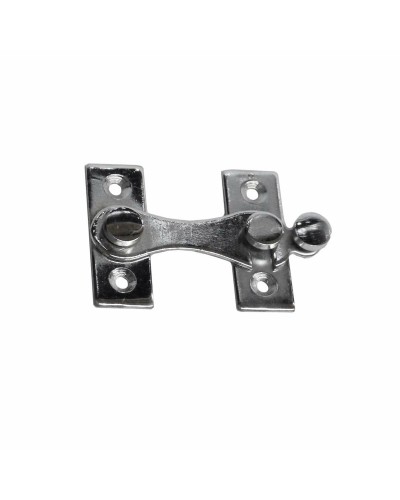 H Latch for Door | 8 cm | Chrome Plated Steel | Right
