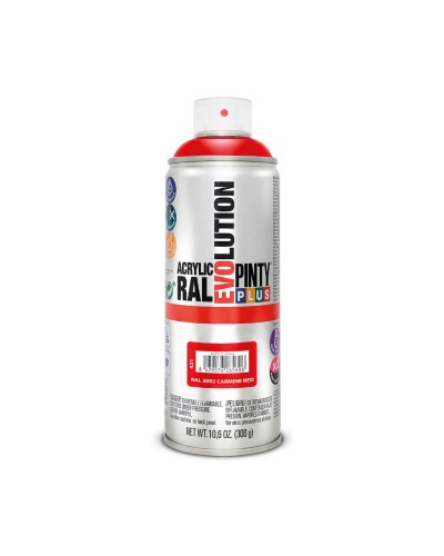 Pintyplus Evolution Carmine Red RAL 3002 Spray Paint, 400 ml

