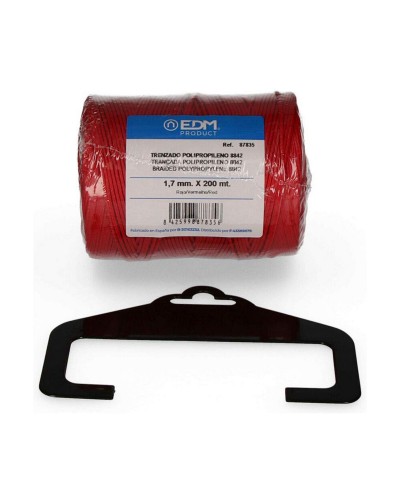 Gevlochten streng EDM Rood Polypropyleen