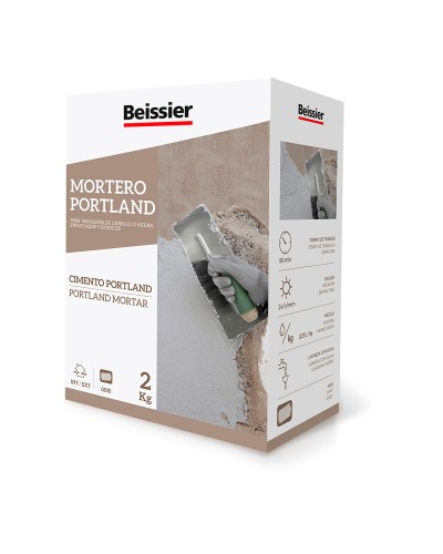 Beissier Portland Graumörtel 2 kg für Maurerarbeiten
